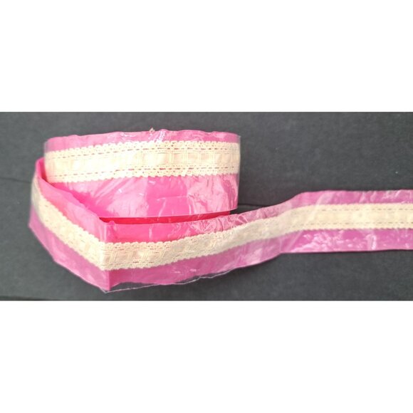 Vintage Lace Material Trim Embroidery Ribbon Assorted Unique Iridescent Metallic - Picture 4 of 10